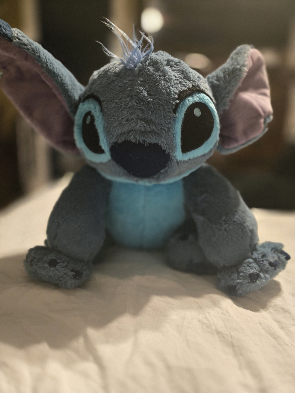 Disney Store Stitch Plush 10" Sitting Big Eyes Lilo & Stitch Baby Big Feet Style